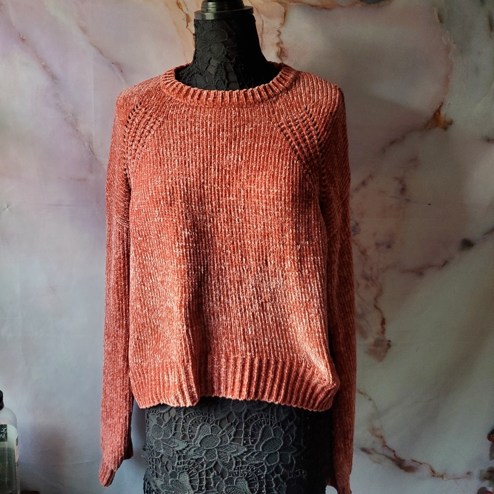 Charlotte Russe Comfy‎ Cozy Orange Sweater